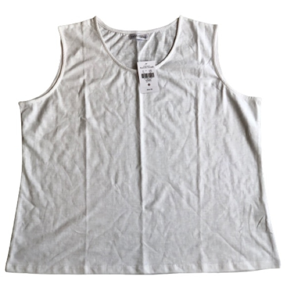 Northern Reflections Sleeveless White top Petite